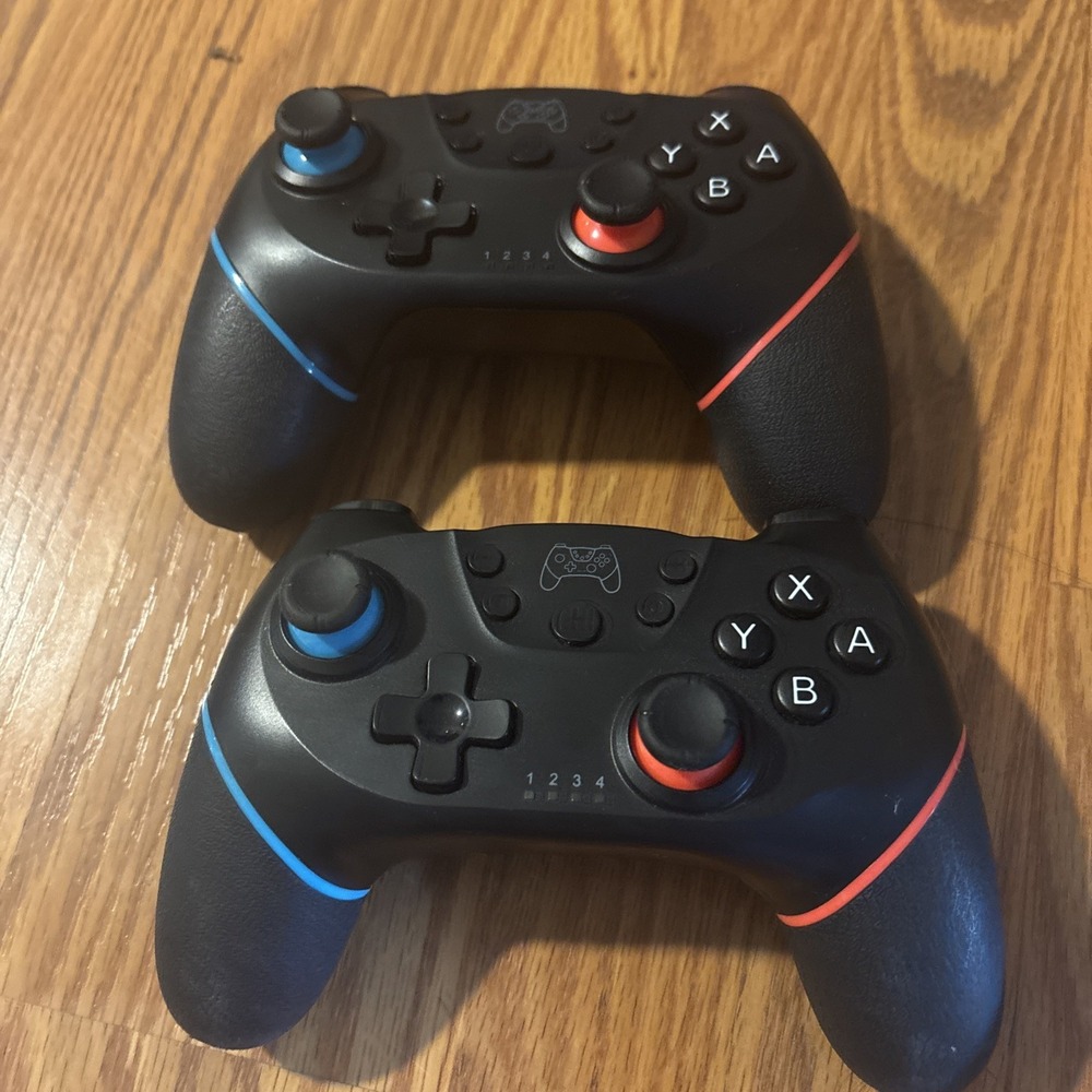2 Pack Wireless Pro Style Controllers Compatible with Nintendo Switch – Black
